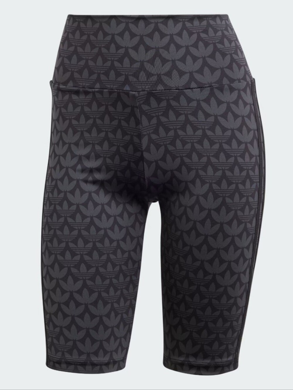 adidas Women’s Trefoil High-Waist Bike Shorts – Black/Grey
